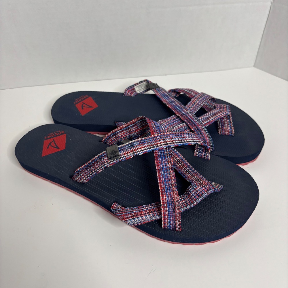 Sperry Women Calypso Multi-Color Woven Strappy Sandals 7M